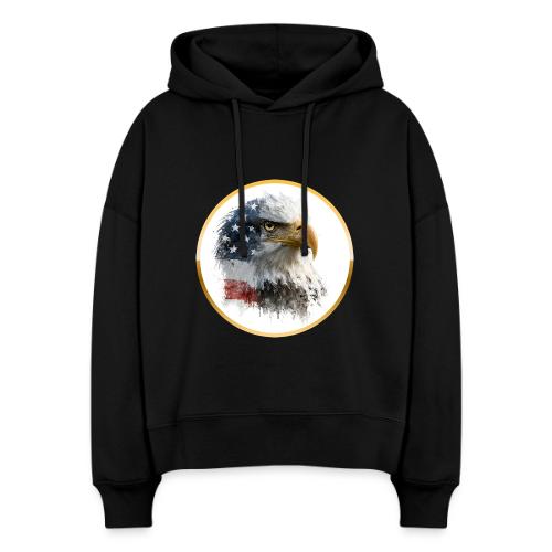 USA: Patriot Wing Emblem - Stanley/Stella Nora Women's Organic Hoodie