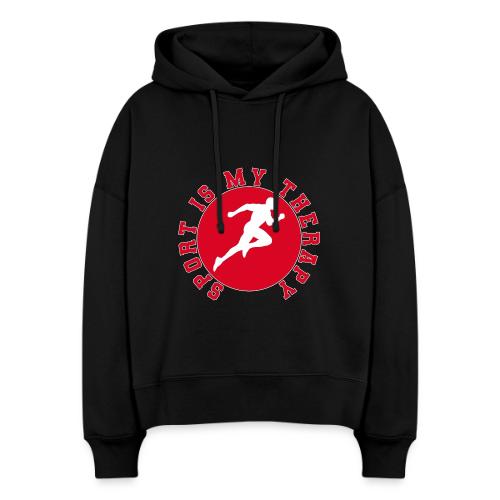 Sport Is My Therapy – Running Motivation Badge - Stanley/Stella Nora Women's Organic Hoodie