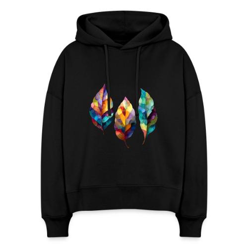 Art: Colorful Leaf Harmony - Stanley/Stella Nora Women's Organic Hoodie
