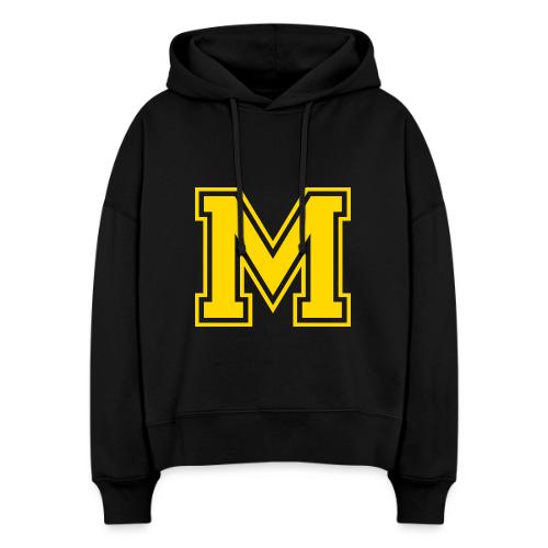 Letter M – Capital Athletic Alphabet Monogram - Stanley/Stella Nora Women's Organic Hoodie