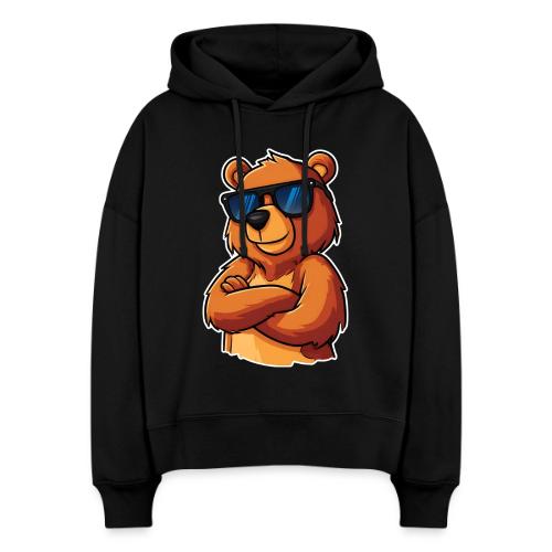 Cool Bear Sunglasses Cartoon Design - Stanley/Stella Nora Women's Organic Hoodie