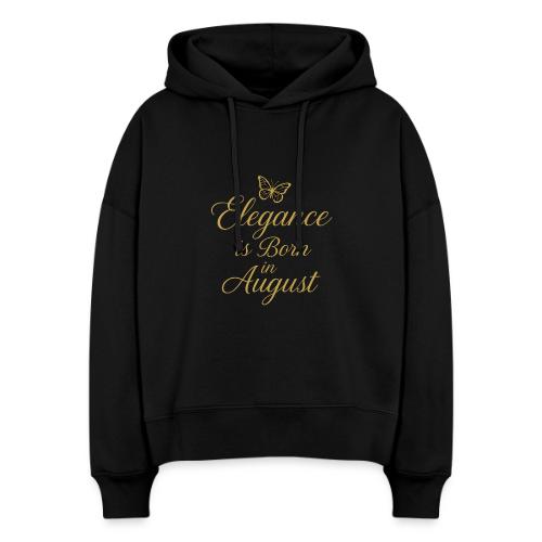 Elegance Is Born in August | Gold Butterfly - Stanley/Stella Nora Women's Organic Hoodie