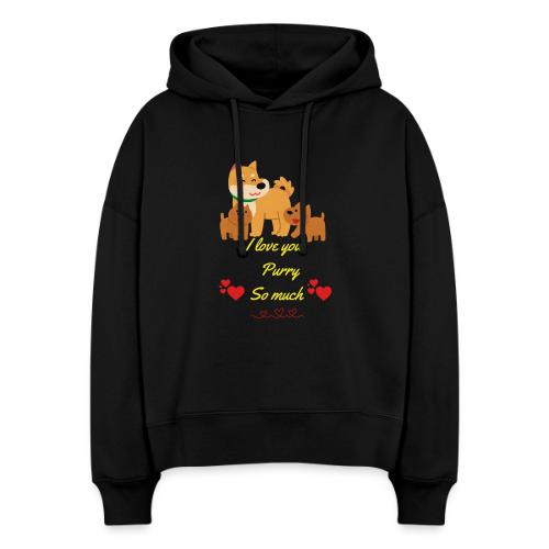 Cute Dog Family Love – “I Love You Purry So much - Stanley/Stella Nora Women's Organic Hoodie