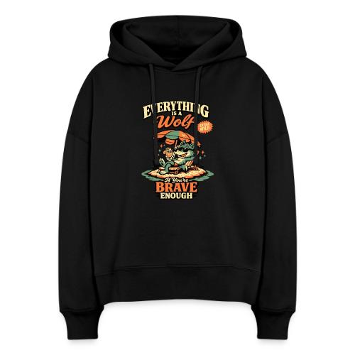 Everything Is A Wolf – Retro Chill - Stanley/Stella Nora Women's Organic Hoodie