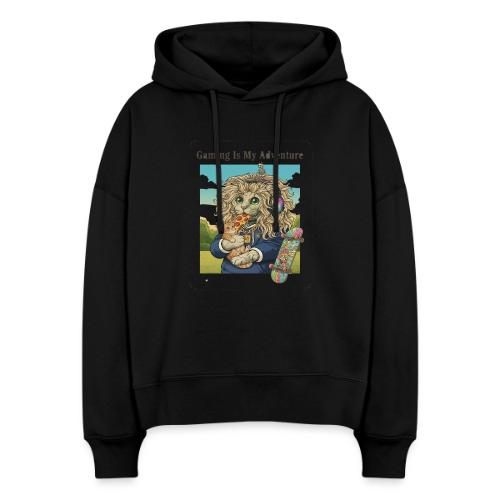 Gaming Cat Adventure: Pizza & Skates - Stanley/Stella Nora Women's Organic Hoodie