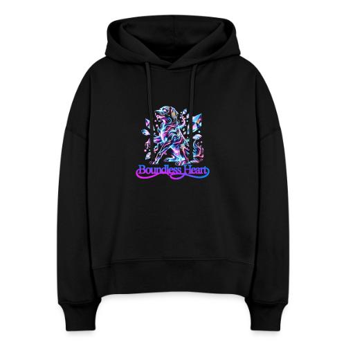 Boundless Heart Neon Galaxy Dog Shirt - Stanley/Stella Nora Women's Organic Hoodie