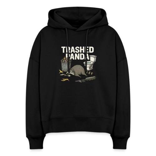 Trashed Panda – Funny Drunk Raccoon Cartoon - Stanley/Stella Nora Women's Organic Hoodie