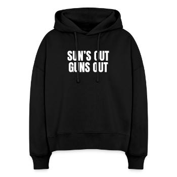 Suns Out Guns Out - Stanley/Stella Nora Women's Organic Hoodie - black - Front