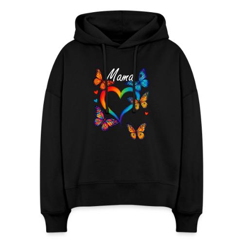 Mama Heart Personalized Kids’ Names gift - Stanley/Stella Nora Women's Organic Hoodie