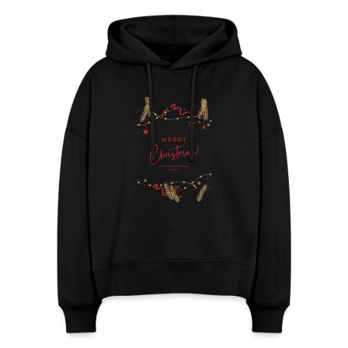 Merry Christmas Typography Design - Stanley/Stella Nora Women's Organic Hoodie