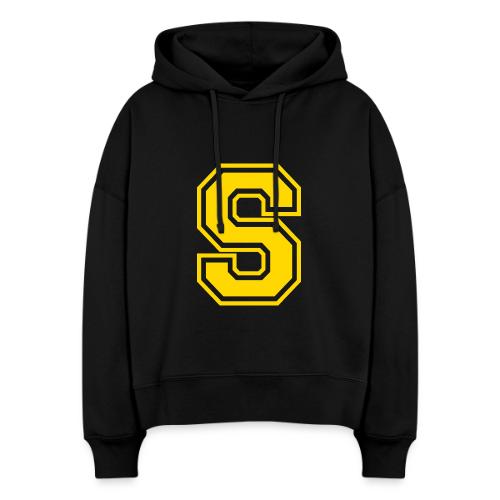 Letter S – Capital Athletic Alphabet Monogram - Stanley/Stella Nora Women's Organic Hoodie