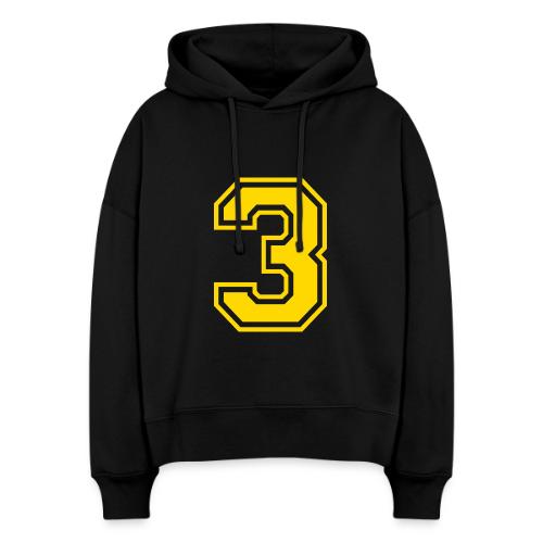 Number 3 in a classic athletic collegiate font - Stanley/Stella Nora Women's Organic Hoodie
