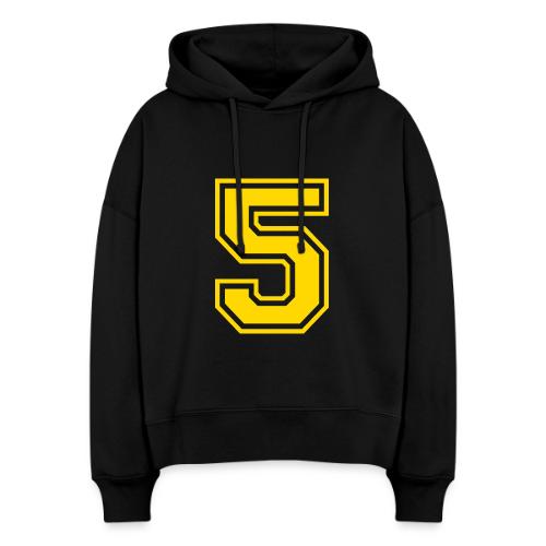 Number 5 in a classic athletic collegiate font - Stanley/Stella Nora Women's Organic Hoodie
