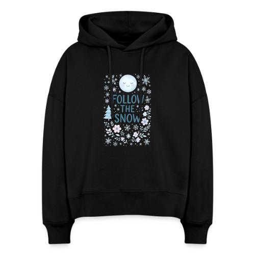 Follow the Snow – Cozy Winter Watercolor - Stanley/Stella Nora Women's Organic Hoodie