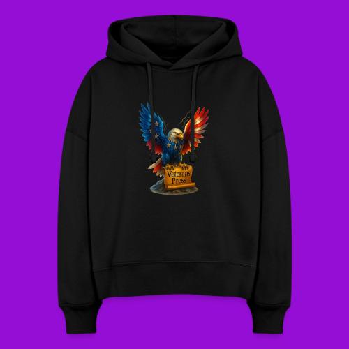 Veterans Press & Bald Eagle Flag 2 Print Set - Stanley/Stella Nora Women's Organic Hoodie