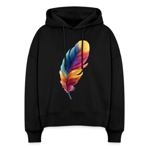 Rainbow Flight Feather - Stanley/Stella Nora Women's Organic Hoodie