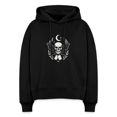 Skull butterfly dog tags - Stanley/Stella Nora Women's Organic Hoodie