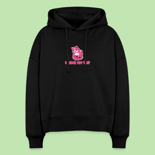 I love my cat - Stanley/Stella Nora Women's Organic Hoodie