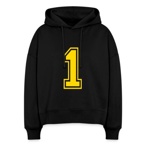 Number 1 in a classic athletic collegiate font - Stanley/Stella Nora Women's Organic Hoodie
