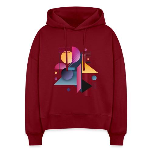 Color Pulse Geometry - Stanley/Stella Nora Women's Organic Hoodie