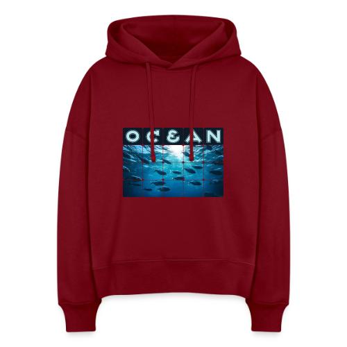 Ocean: Silver Tide - Stanley/Stella Nora Women's Organic Hoodie