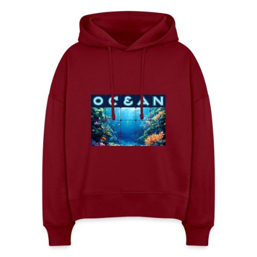 Ocean: Tropical Drift - Stanley/Stella Nora Women's Organic Hoodie