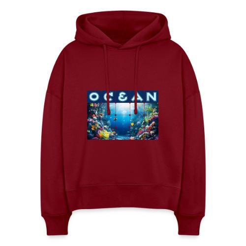 Ocean: Neon Reef Glow - Stanley/Stella Nora Women's Organic Hoodie