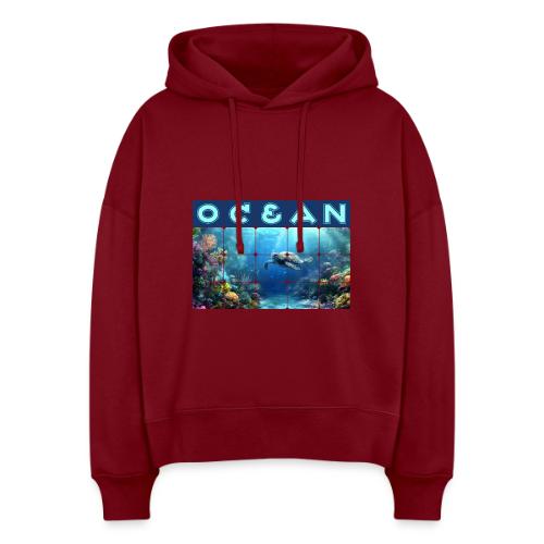 Ocean: Turtle Drift - Stanley/Stella Nora Women's Organic Hoodie