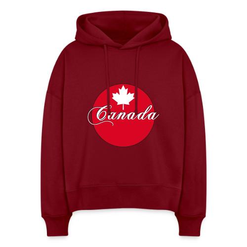 Canada in red and white - Stanley/Stella Nora Women's Organic Hoodie