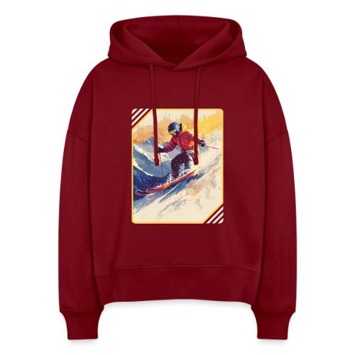 Skiing Through Snow Dreams - Stanley/Stella Nora Women's Organic Hoodie