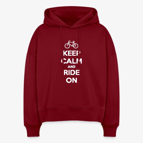 keep_calm_and_ride_on - Stanley/Stella Nora Women's Organic Hoodie