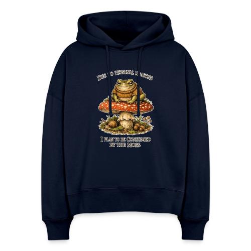 Frog Consumed by Moss Cottagecore Aesthetic - Stanley/Stella Nora Women's Organic Hoodie