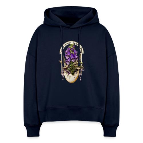 Spring Serenity Foxglove Tee, Easter Gift for wife - Stanley/Stella Nora Women's Organic Hoodie