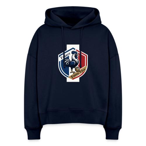 France Rooster T-Shirt, Bleu-Blanc-Rouge gift - Stanley/Stella Nora Women's Organic Hoodie
