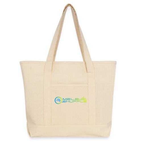 Melbshuffle Gradient Logo - Large Canvas Deluxe Tote