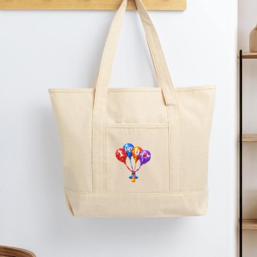 Balloon Love❤️ - Large Canvas Deluxe Tote