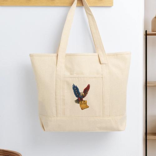 Bill of Rights Bald Eagle - Large Canvas Deluxe Tote