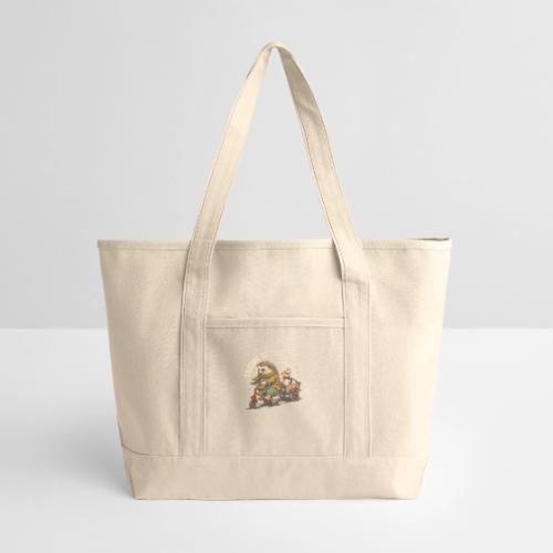 Leader of the Tiny Riot Design - Large Canvas Deluxe Tote