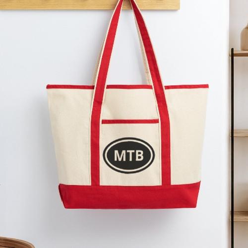 MTB Oval Logo - Large Canvas Deluxe Tote