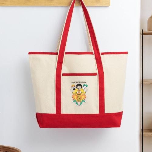 Legendary Broke Crew Retro - Large Canvas Deluxe Tote