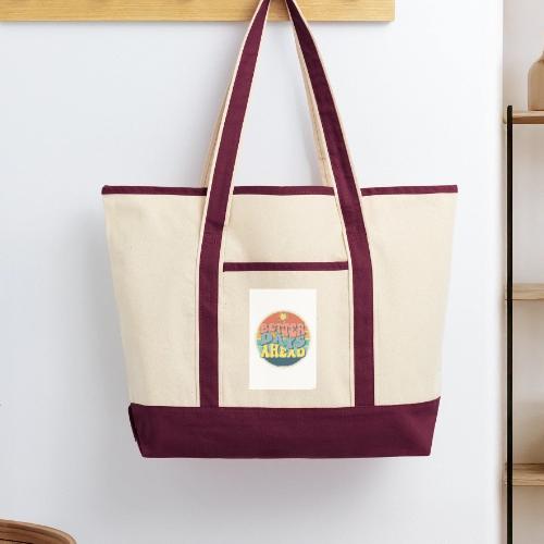 Optimist's Anthem: Better Days Ahead - Large Canvas Deluxe Tote