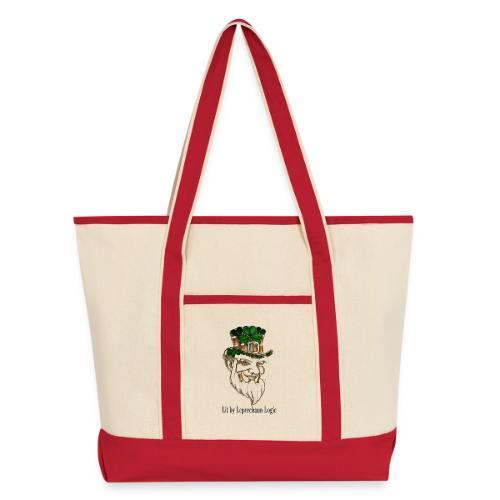 Leprechaun Lantern Mischief T-Shirt - Large Canvas Deluxe Tote