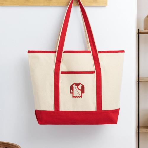 Kenada Logo white spray - Large Canvas Deluxe Tote