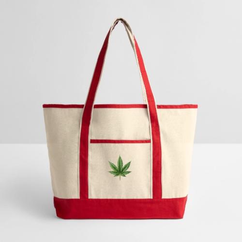 Cannabis Leaf - Large Canvas Deluxe Tote