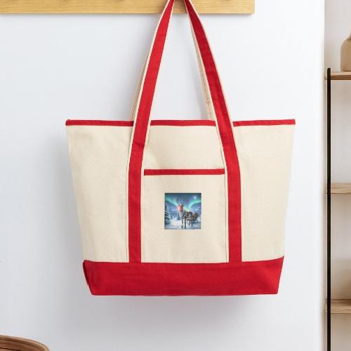 Rudolph the red nosed reindeer - Large Canvas Deluxe Tote