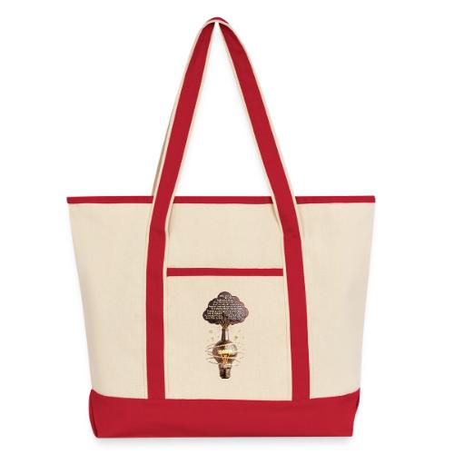 Dad Joke Generator T Shirt - Large Canvas Deluxe Tote