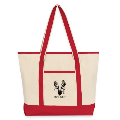 Majestic Reindeer T-Shirt, Poster, & Mug - Large Canvas Deluxe Tote