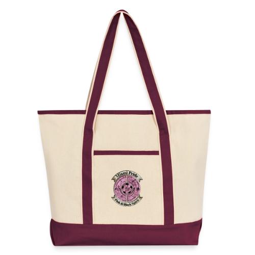 Miami Pride T Shirt, Soccer City Pride Gift - Large Canvas Deluxe Tote