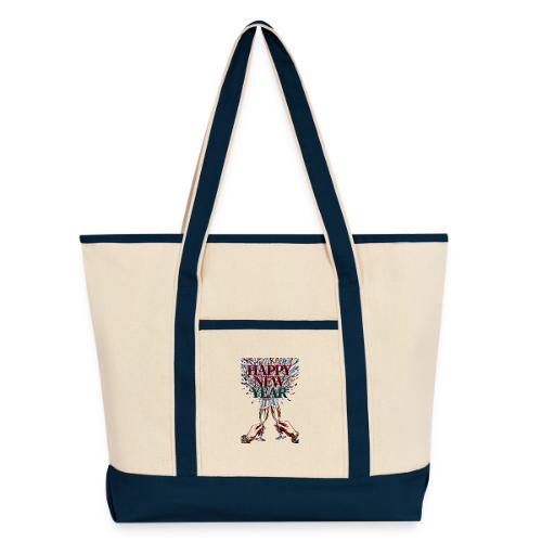 Toasting Hands T-Shirt Confetti Shower Premium - Large Canvas Deluxe Tote