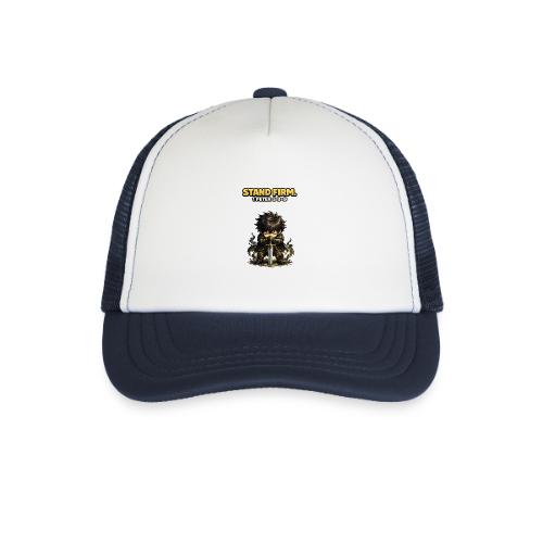 Stand Firm Chibi Warrior | 1 Peter 5:8-9 - Kid's Trucker Cap